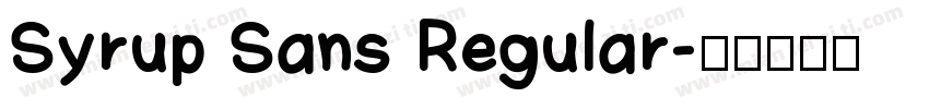 Syrup Sans Regular字体转换